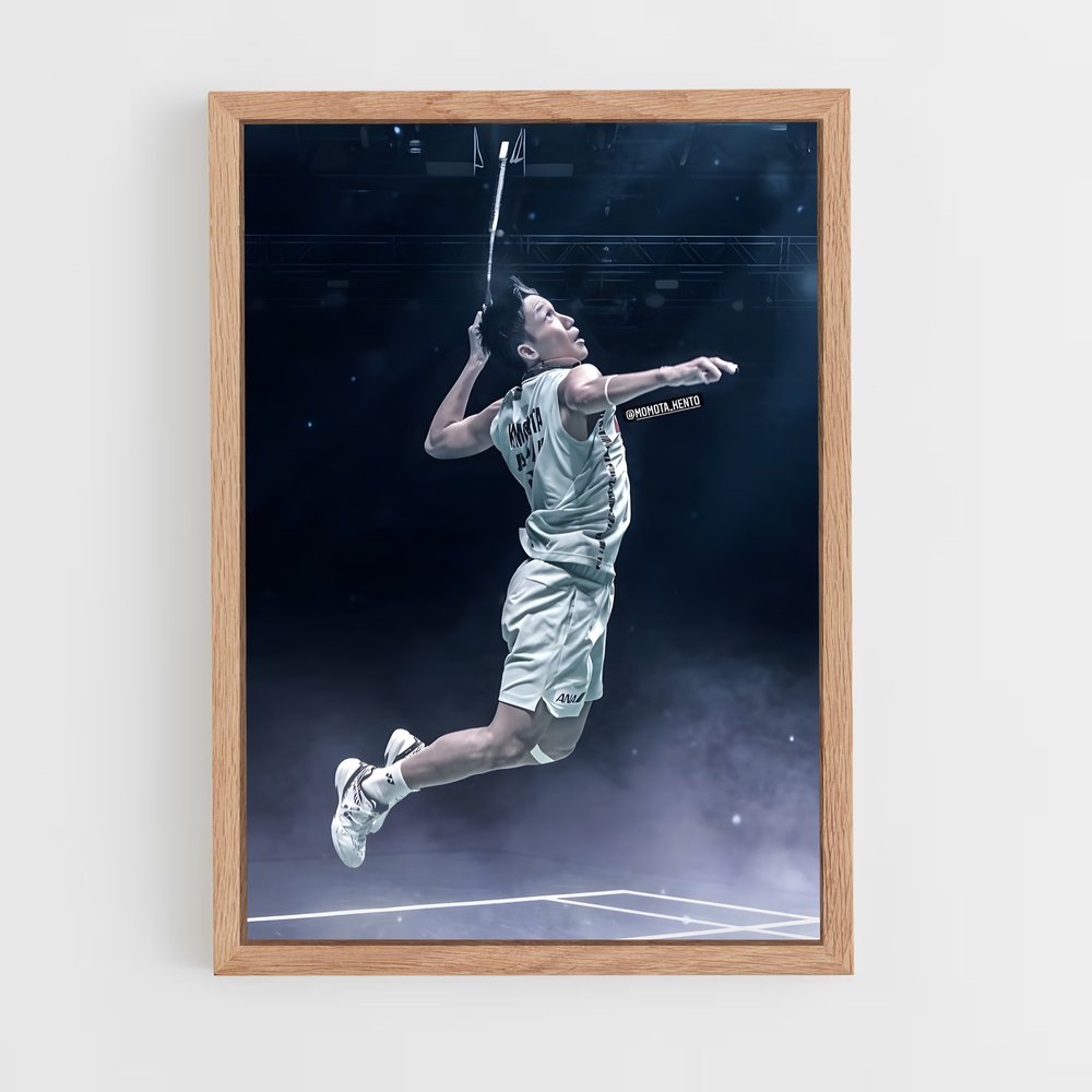 Poster Kento en Action – affiche Badminton (vue 4)